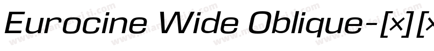 Eurocine Wide Oblique字体转换